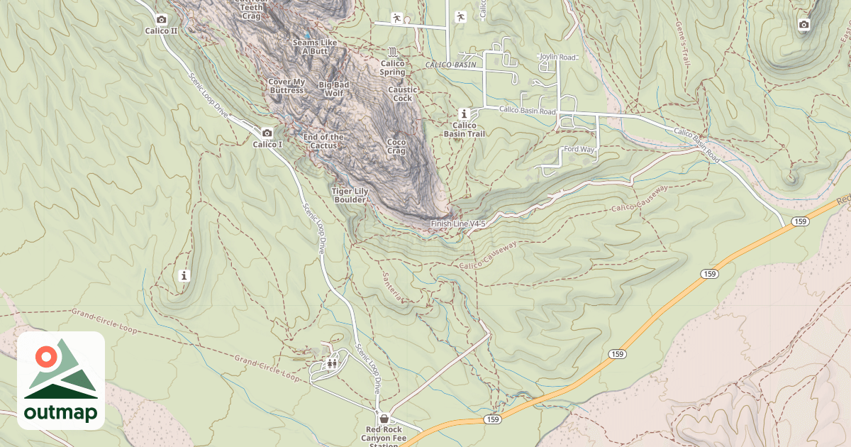 Map of Finish Line