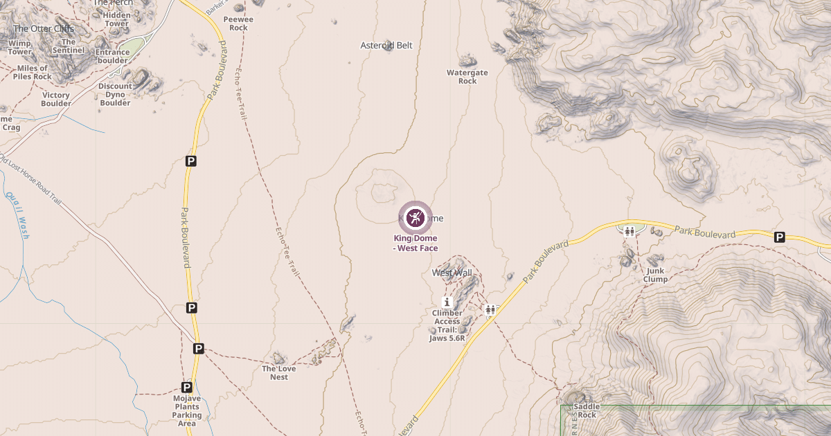 Map preview of King Dome - West Face