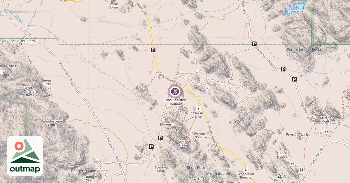 Map of Blas Beemer Boulder