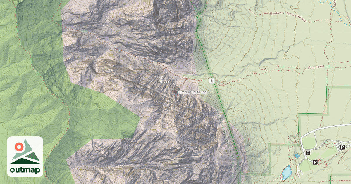 Map of Climbing Route Top