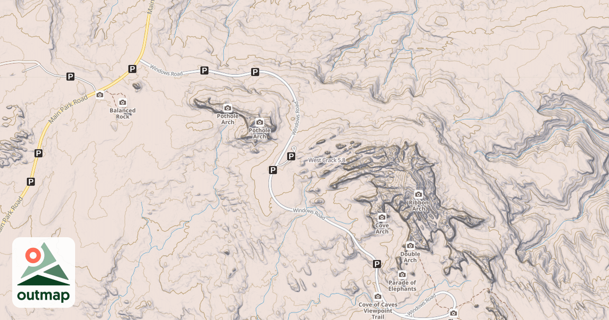 Map of West Crack