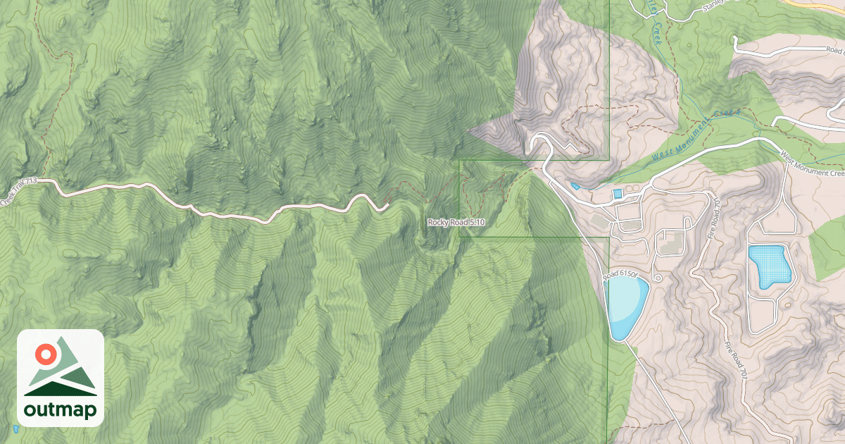 Map of Rocky Road