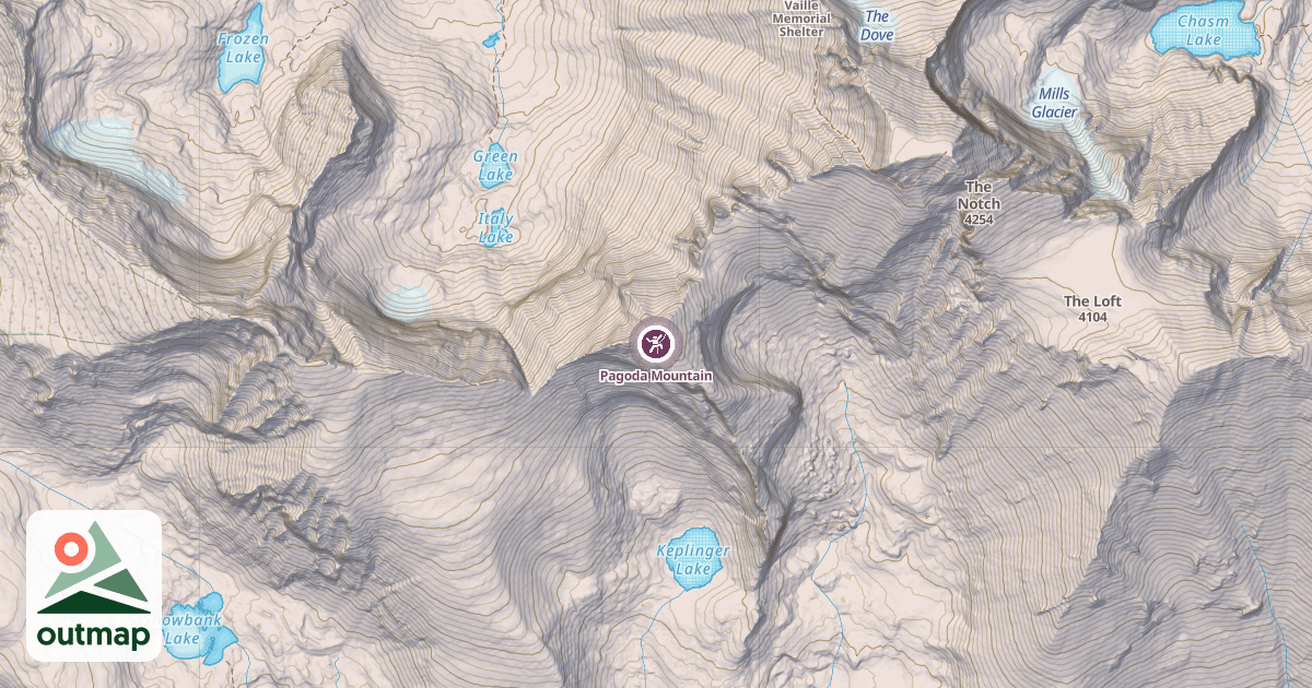 Map of Pagoda Mountain