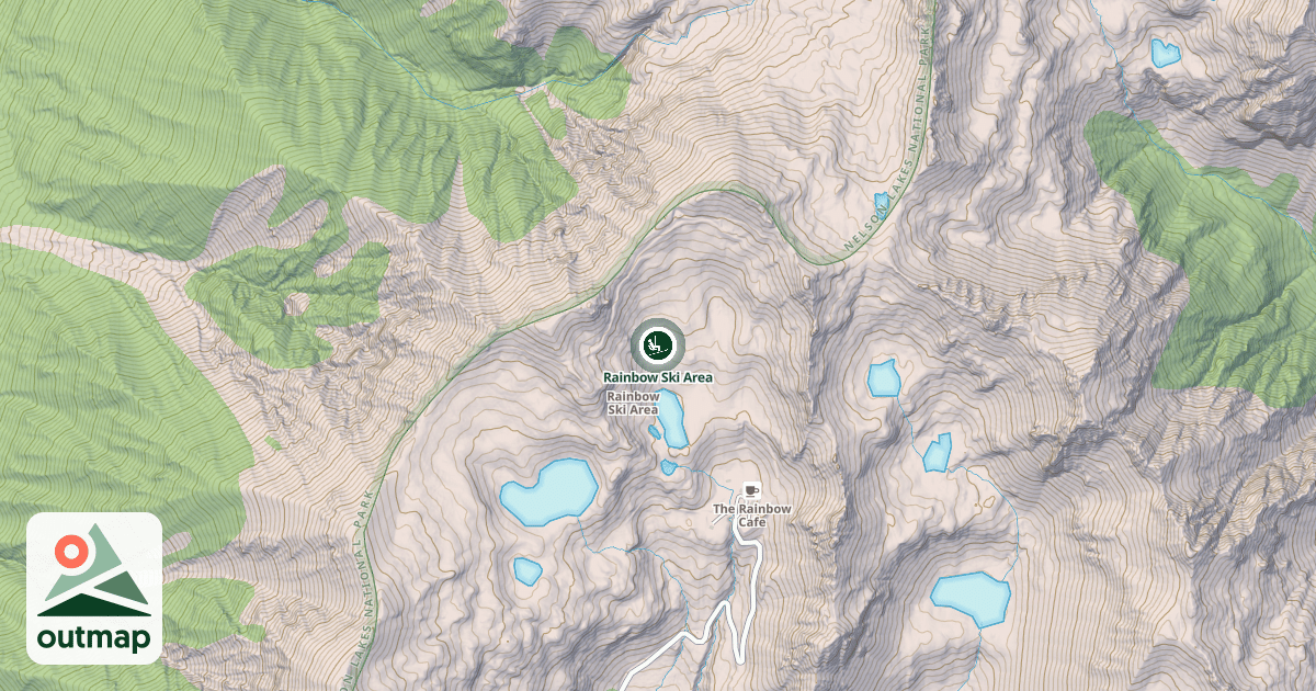 Map of Rainbow Ski Area