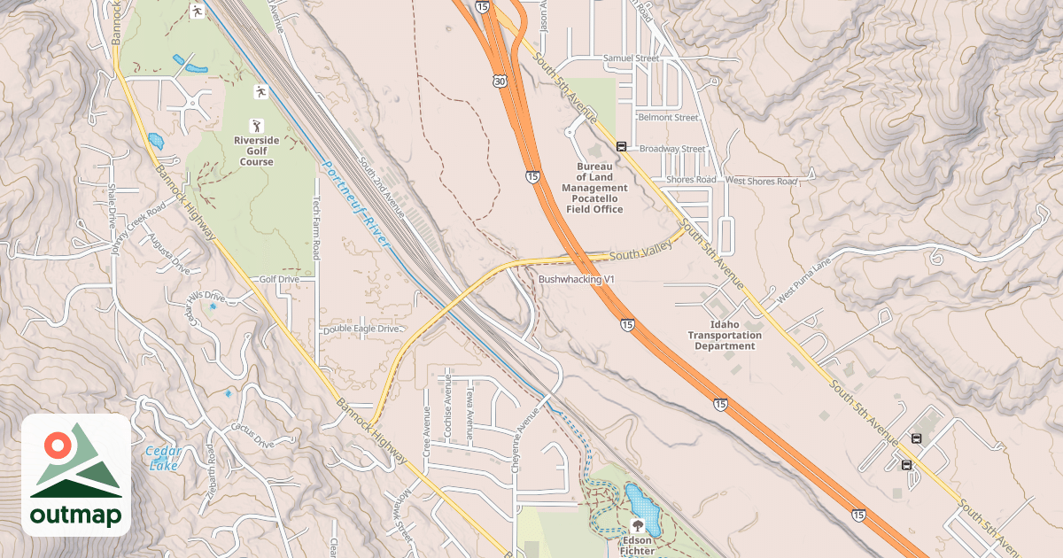 Map of Bushwhacking