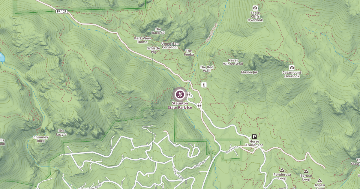 Map preview of Staunton State Park Ice