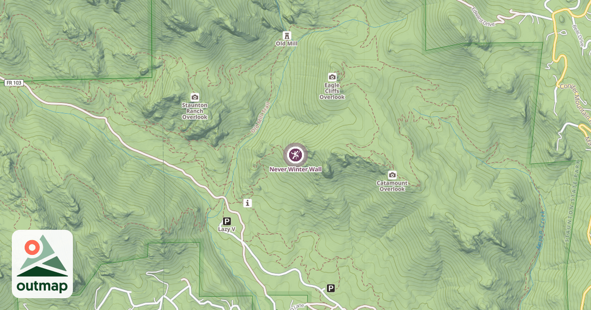 Map of Never Winter Wall