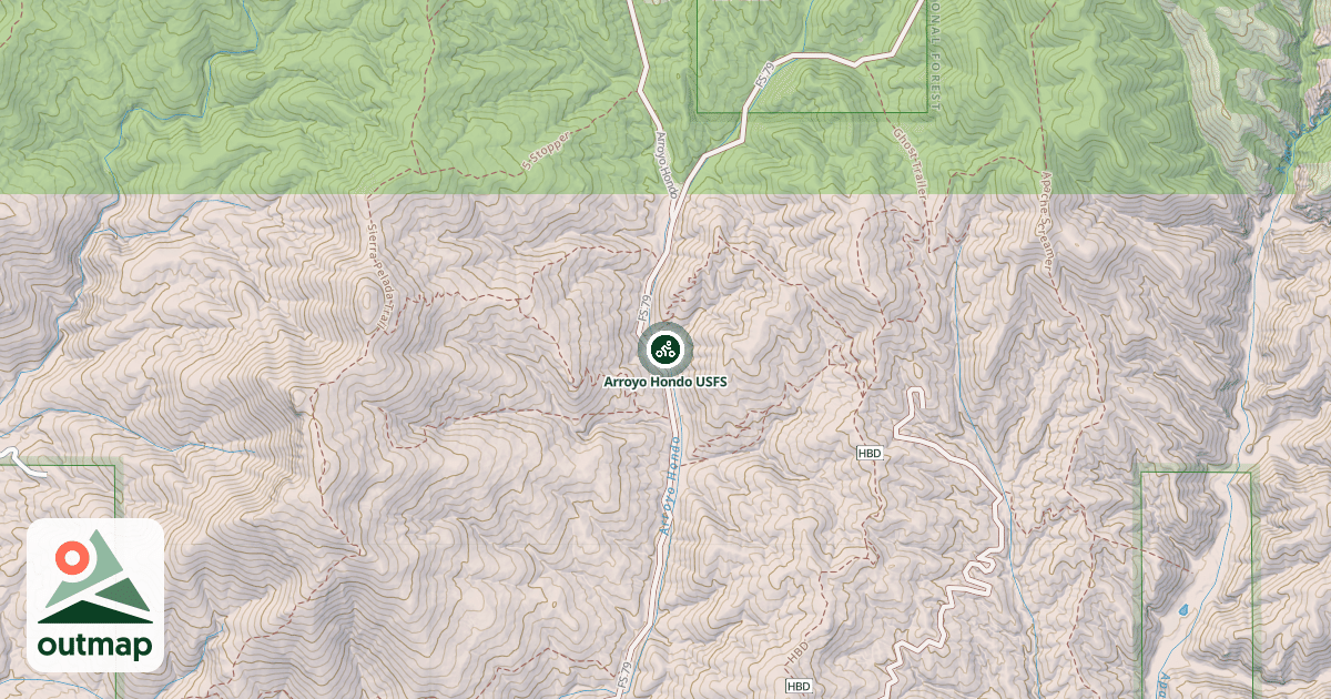 Map of Arroyo Hondo USFS