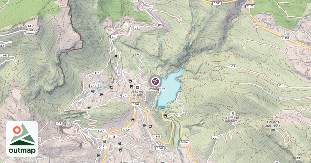Map of Climbing Site