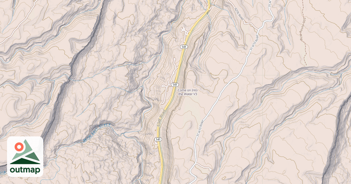 Map of Come on Into the Water