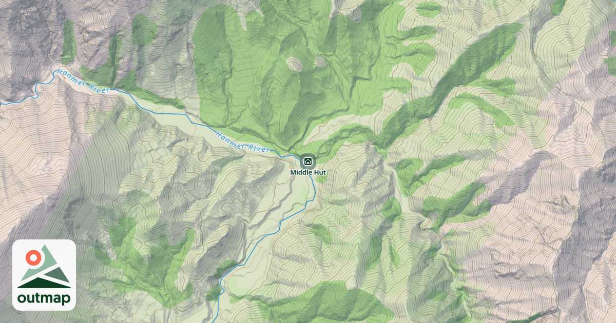 Map of Middle Hut
