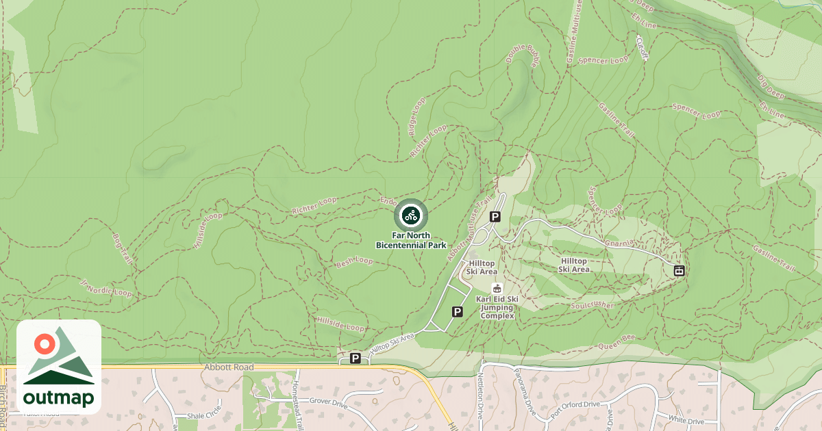Map of Far North Bicentennial Park