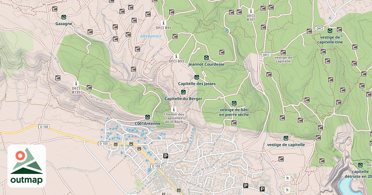 Map of Capitelle du Chasseur