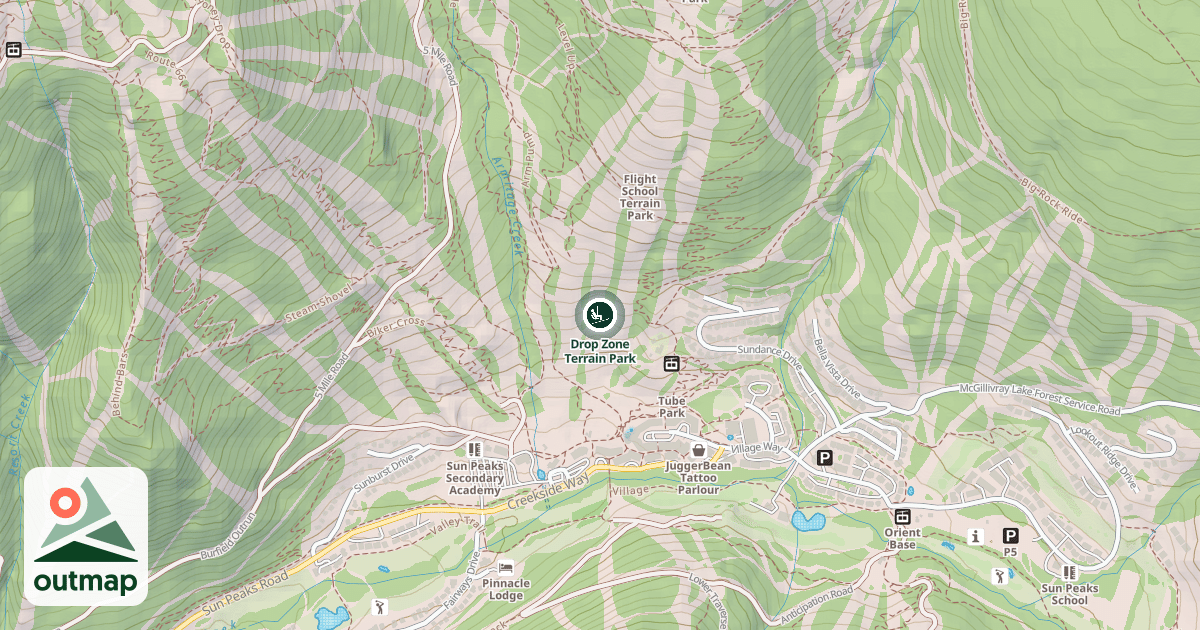 Map of Drop Zone Terrain Park
