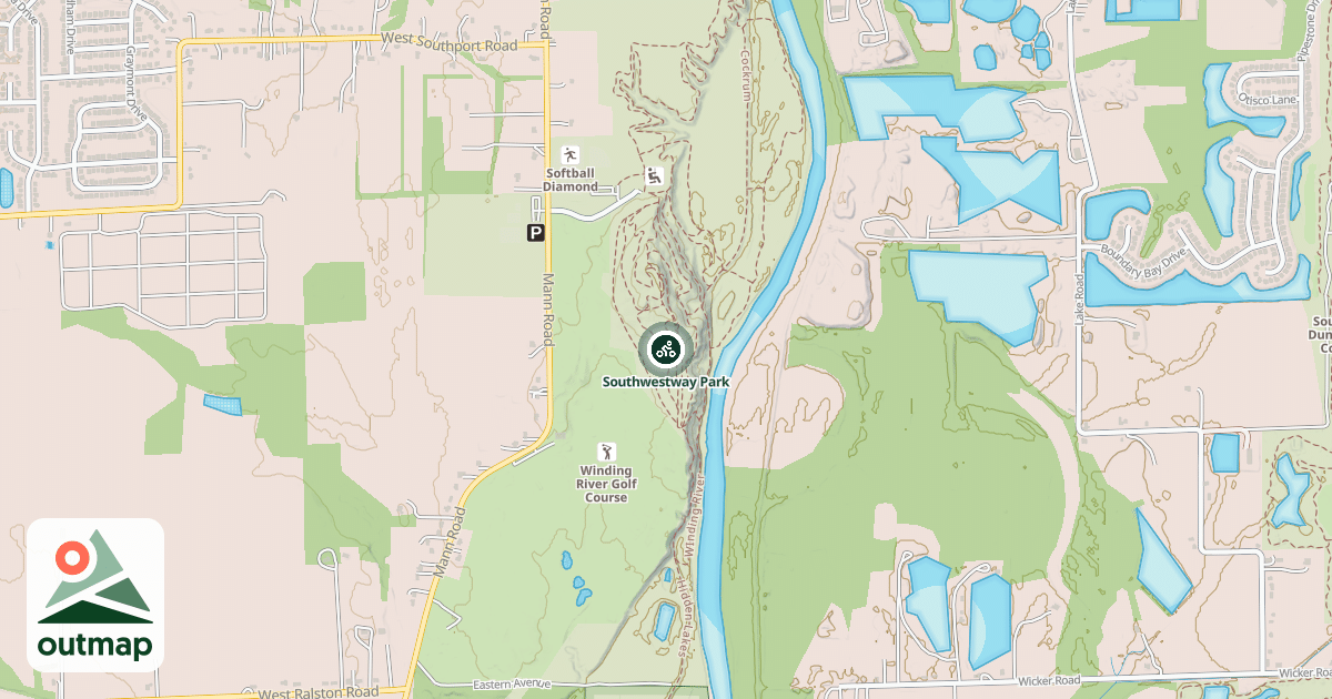 Map of Southwestway Park