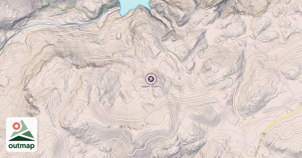 Map of Upper Quarry