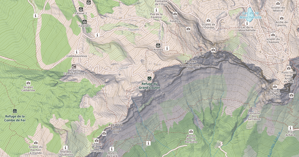 Map preview of Refuge du Grand Couloir
