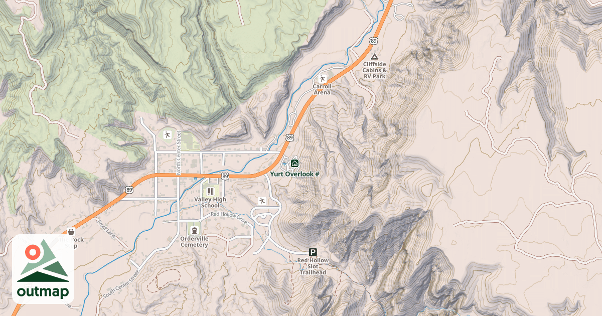 Map of Yurt Overlook #1