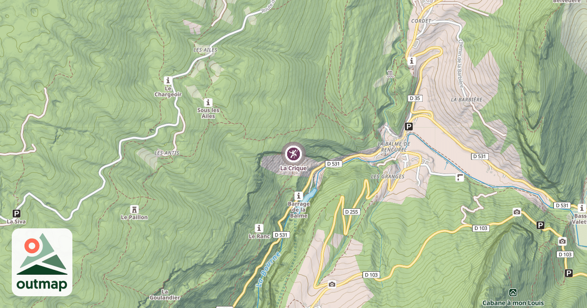 Map of La Crique