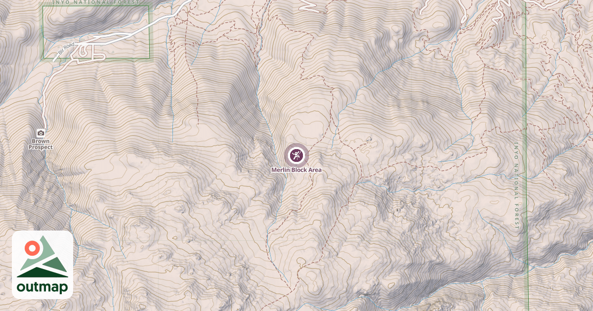Map of Merlin Block Area