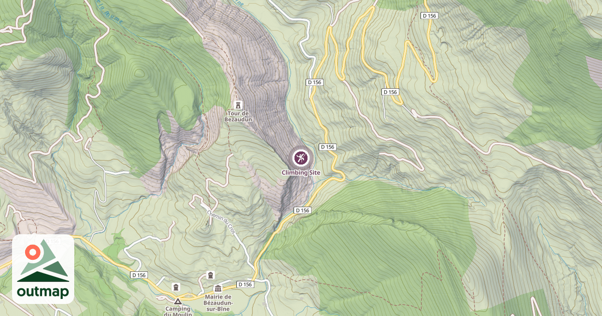 Map of Climbing Site