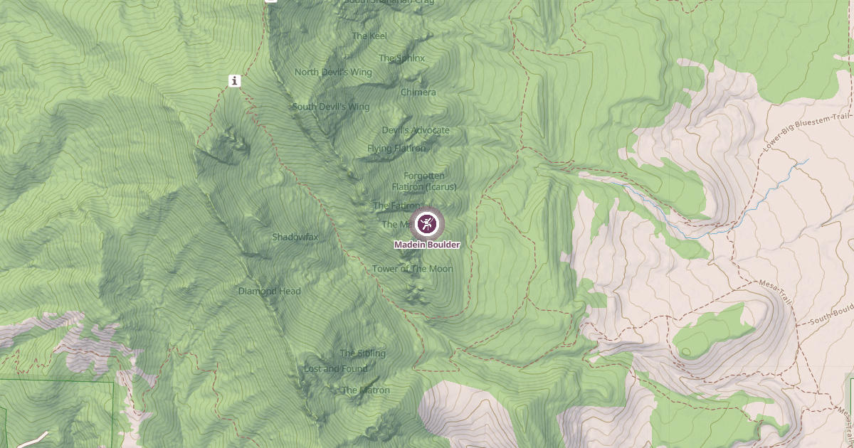 Map preview of Madein Boulder