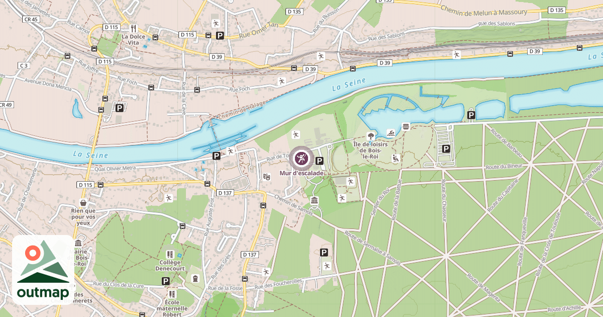 Map of Mur d'escalade