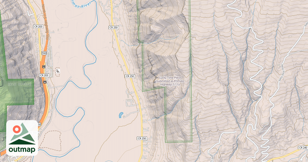 Map of Lucky Time Piece (submitted as Primate Highway)