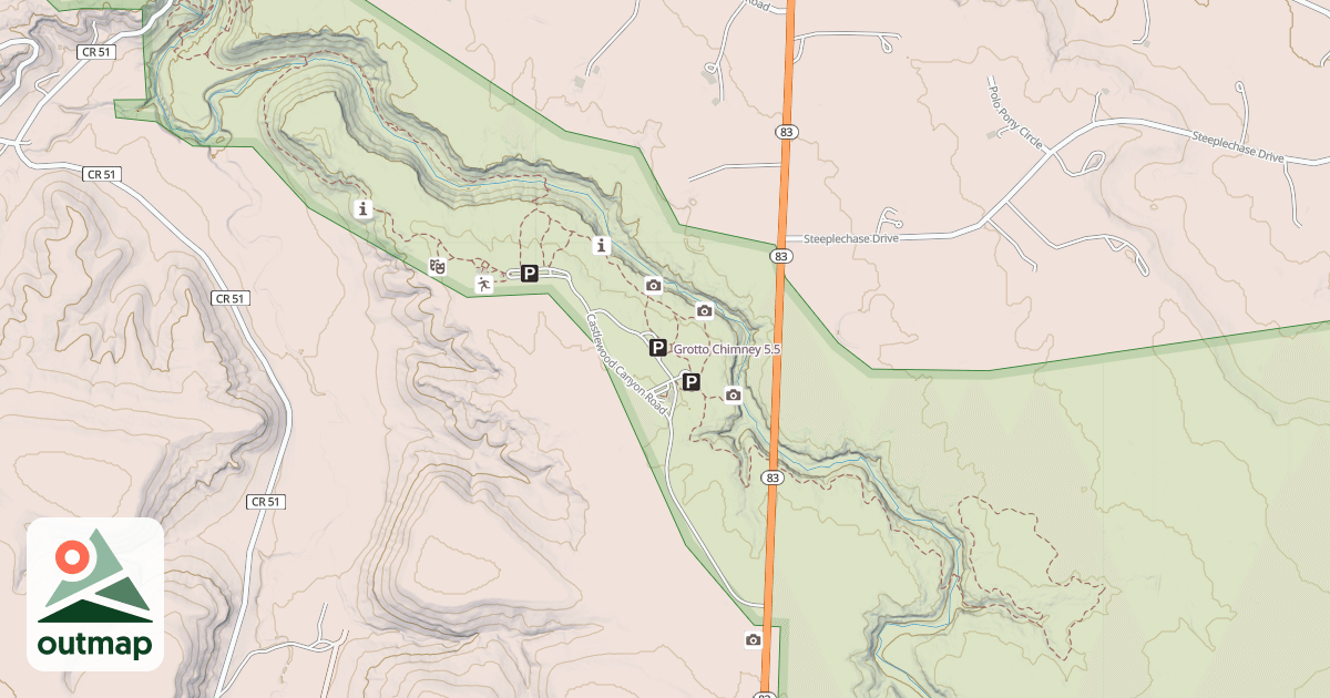 Map of Grotto Chimney