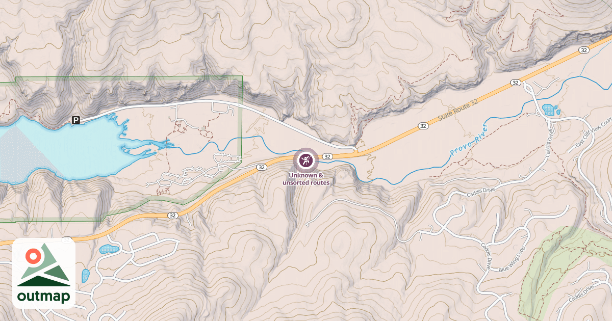 Map of Unknown & unsorted routes