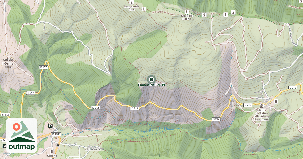 Map of Cabane de Lou Pi