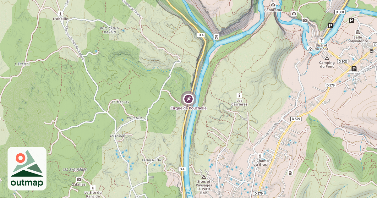 Map of Cirque de Poucholle