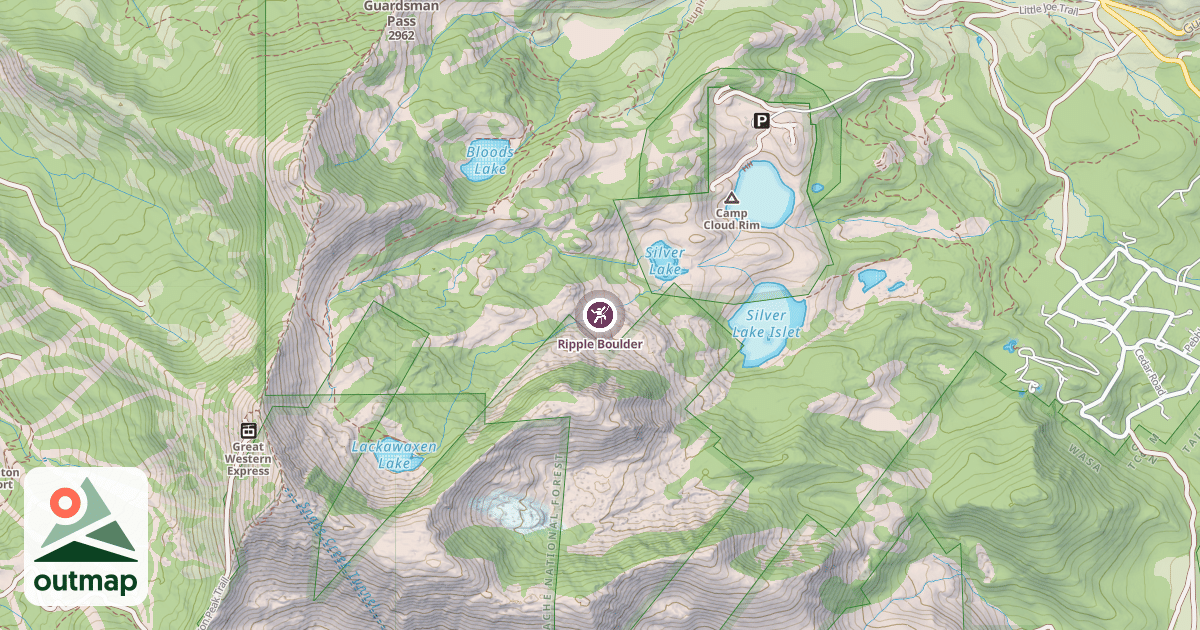 Map of Ripple Boulder