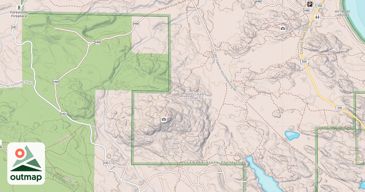 Map of North Country Corner