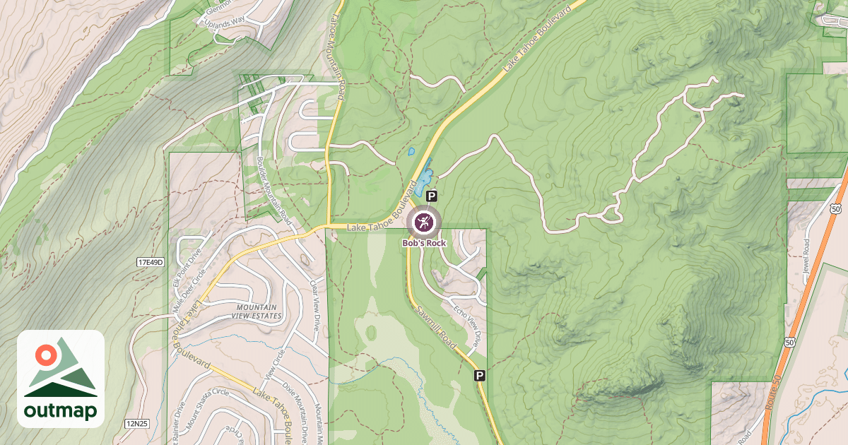 Map of Bob's Rock