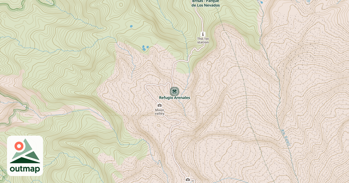 Map of Refugio Arenales