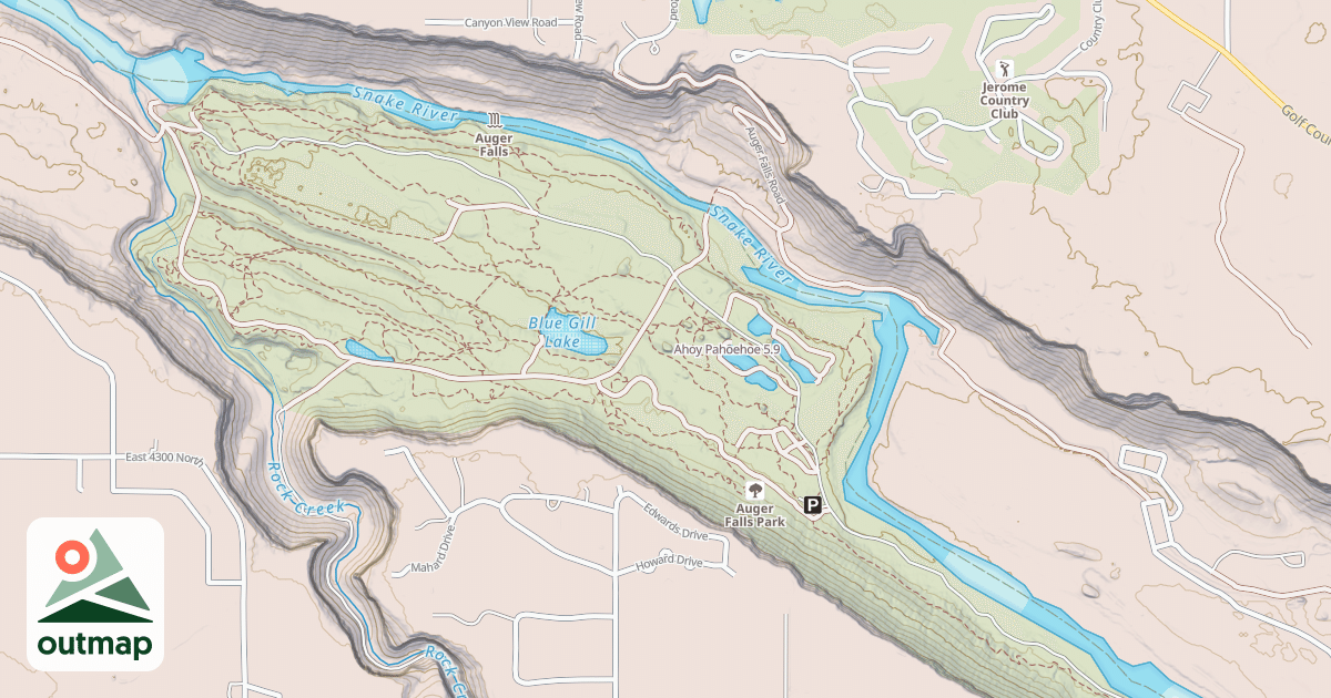 Map of Ahoy Pahoehoe
