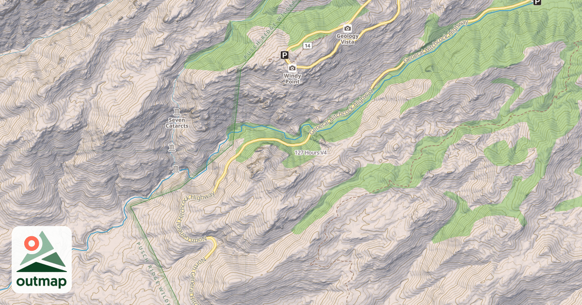 Map of 127 Hours