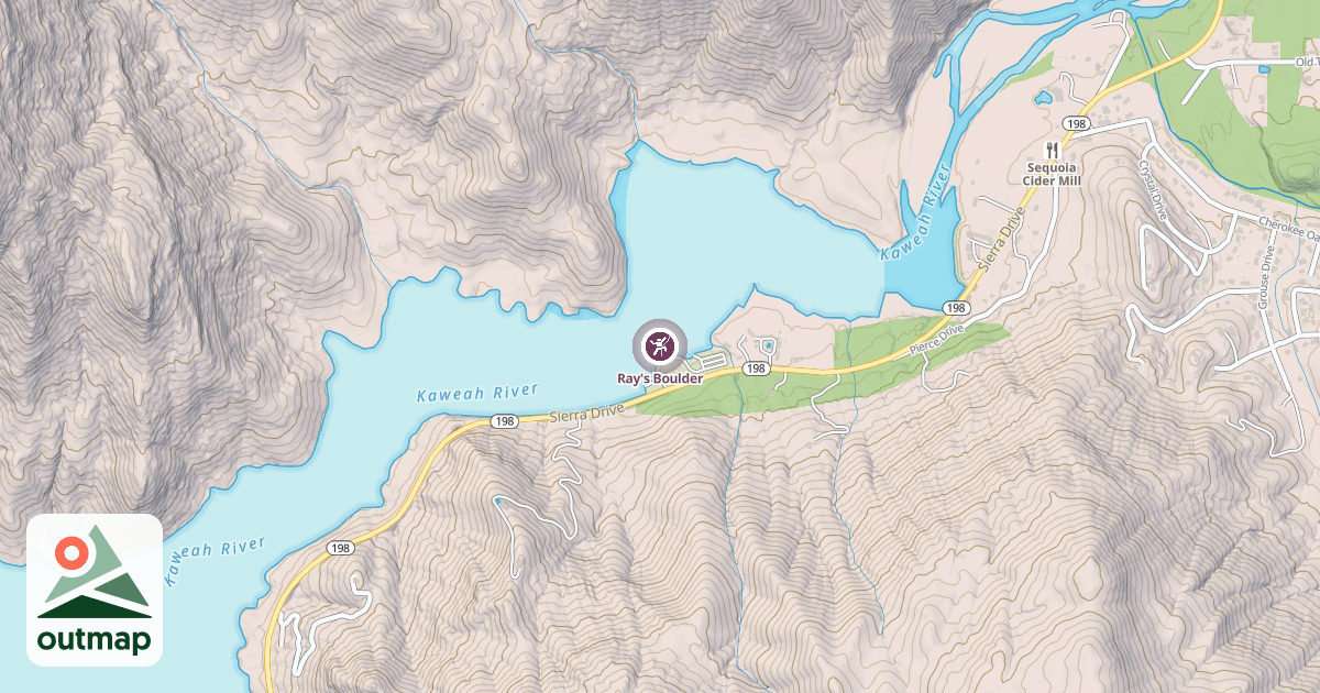 Map of Ray's Boulder