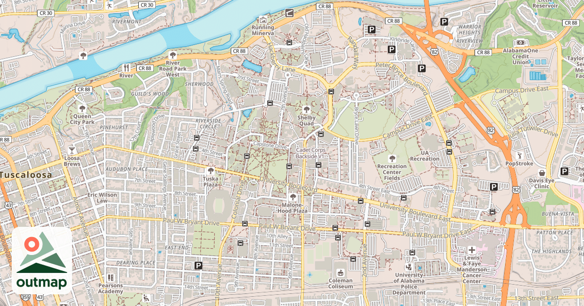 Map of Cadet Corps Backside