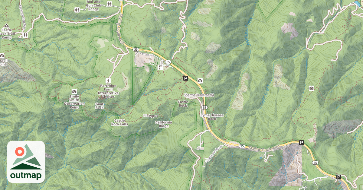 Map of Sharma Traverse