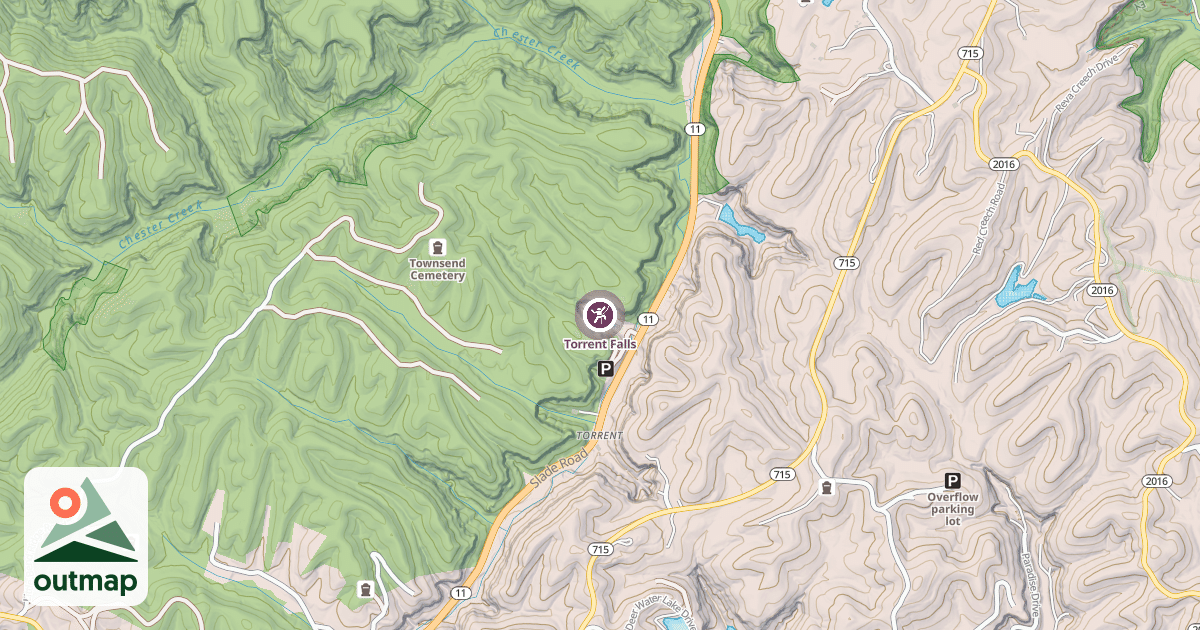 Map of Torrent Falls