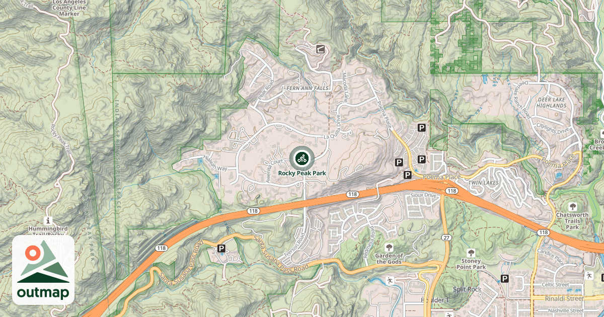 Map of Rocky Peak Park