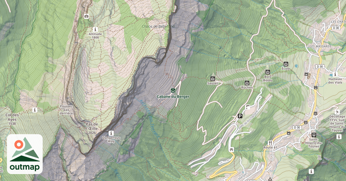 Map of Cabane du Berger