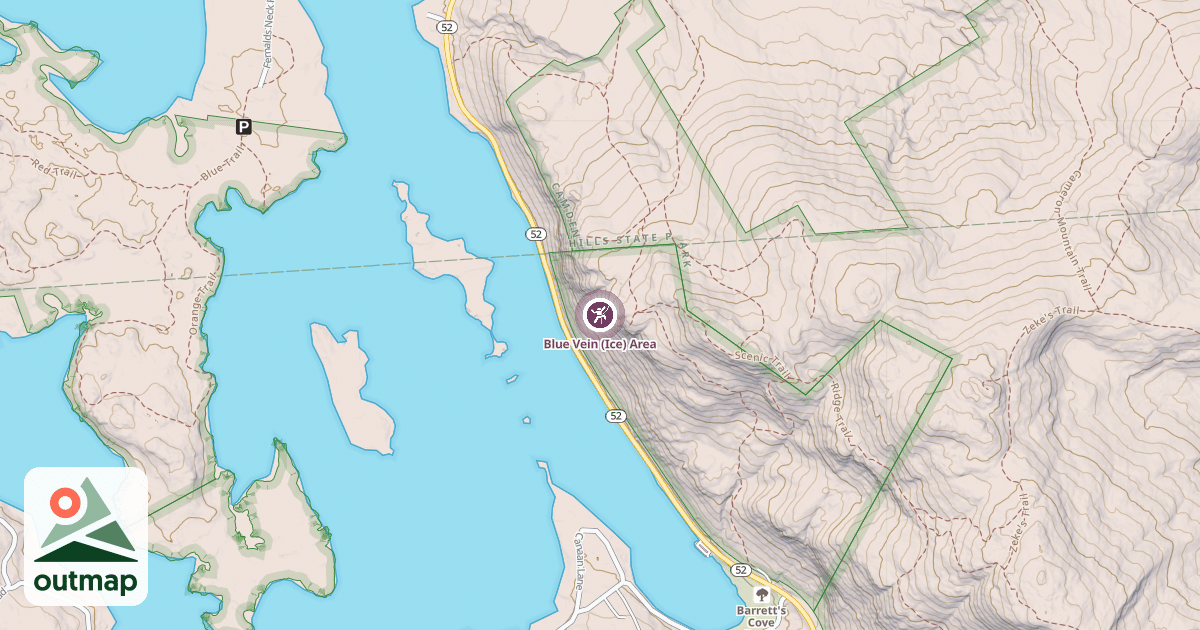 Map of Blue Vein (Ice) Area