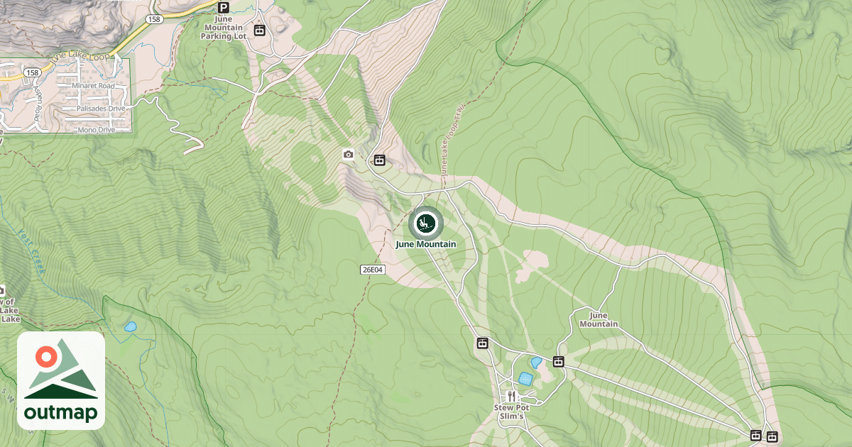 Map of June Mountain