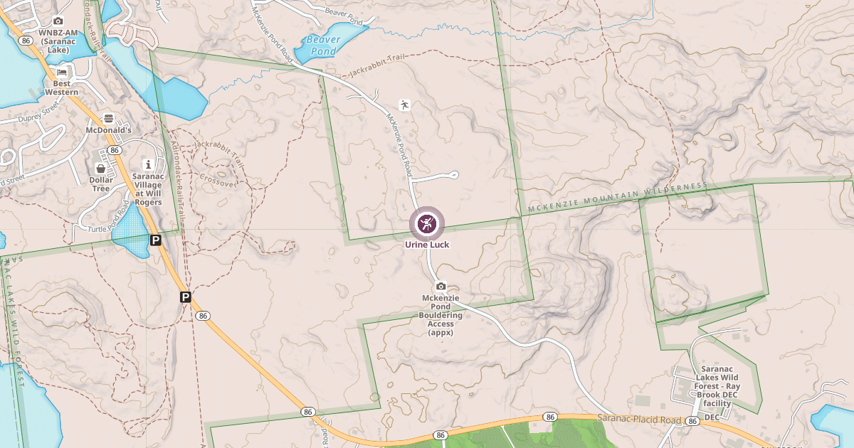 Map preview of Urine Luck