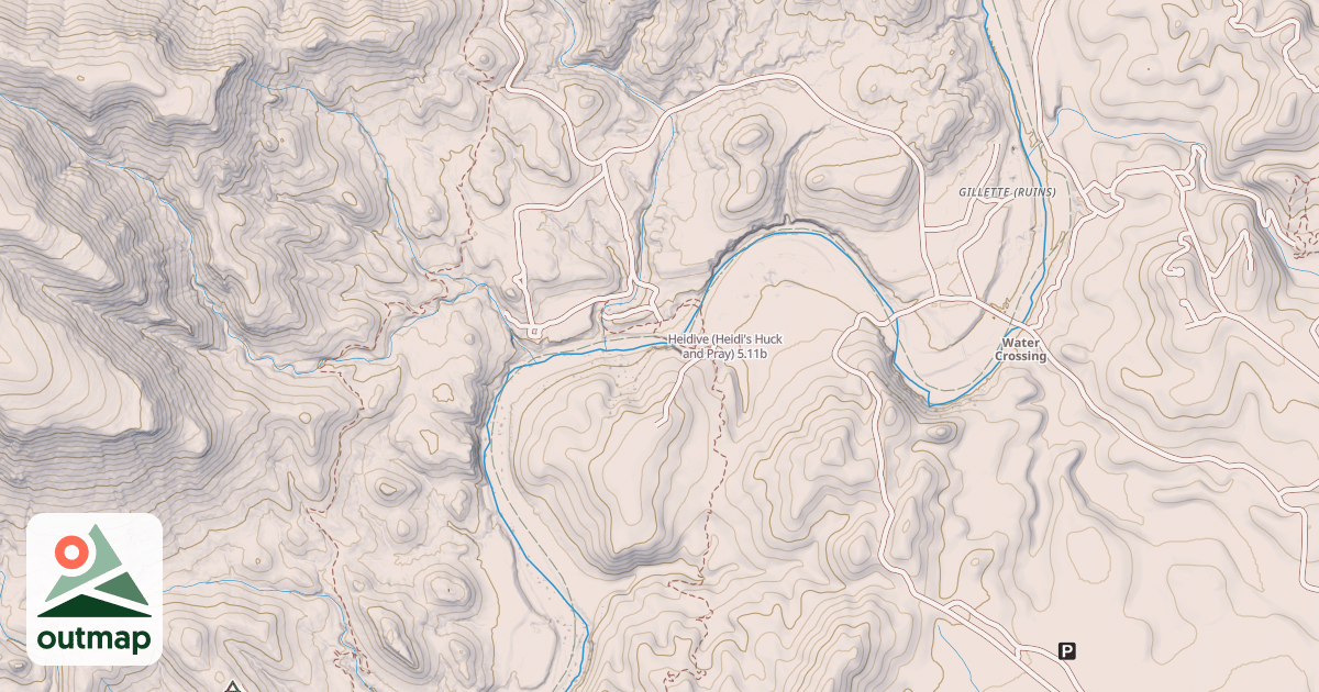 Map of Heidive (Heidi's Huck and Pray)