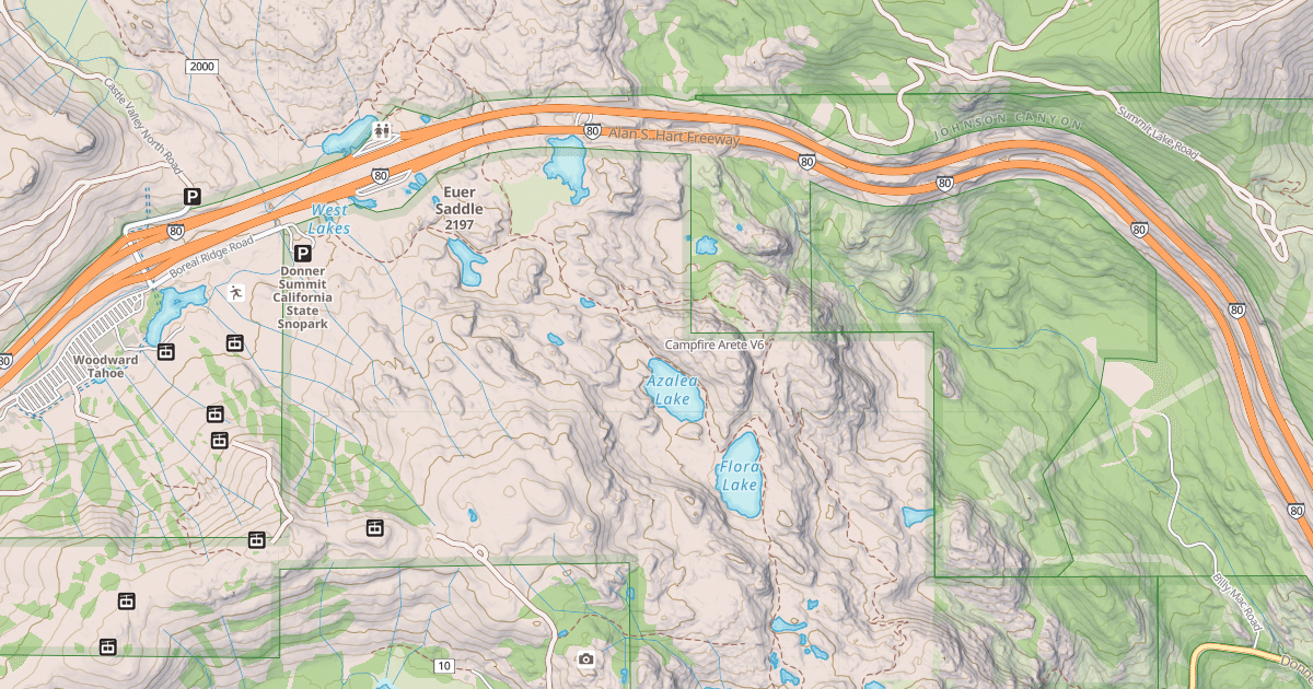 Map preview of Campfire Arete