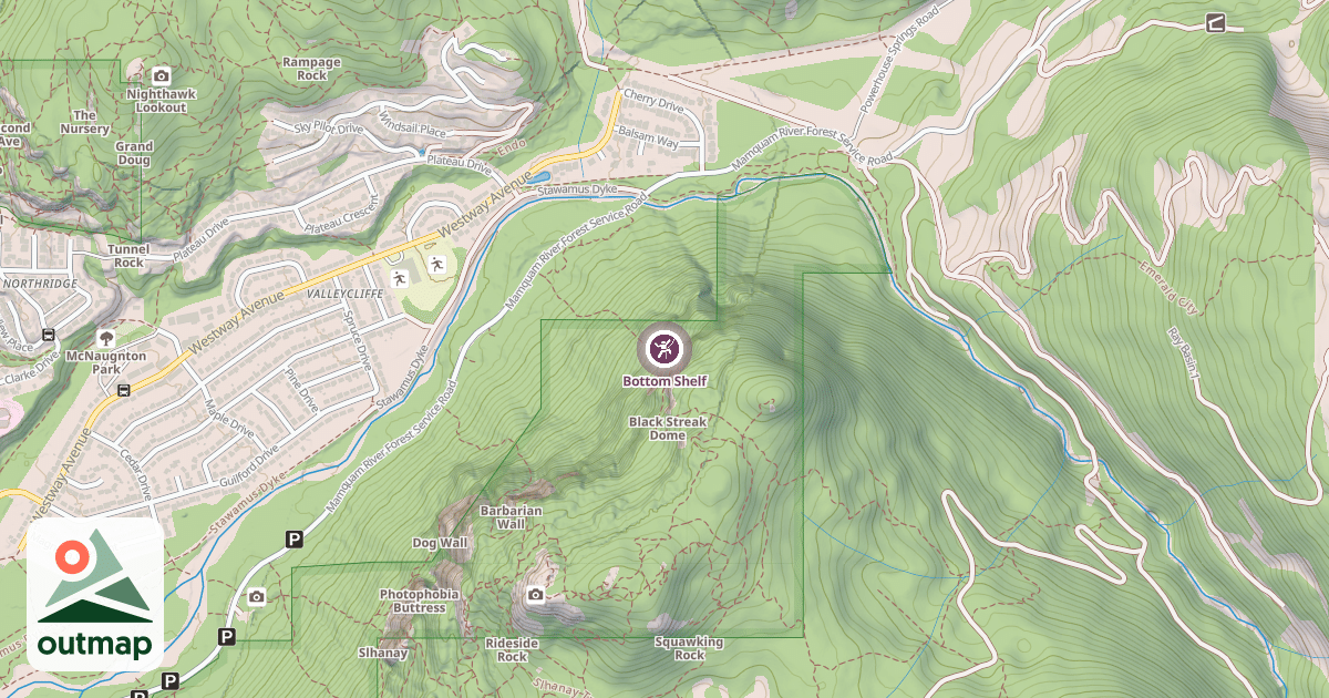 Map of Bottom Shelf